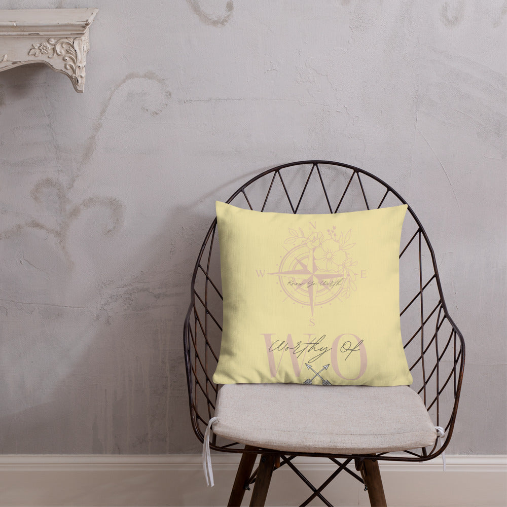 Worthy Of Happiness Premium Pillow