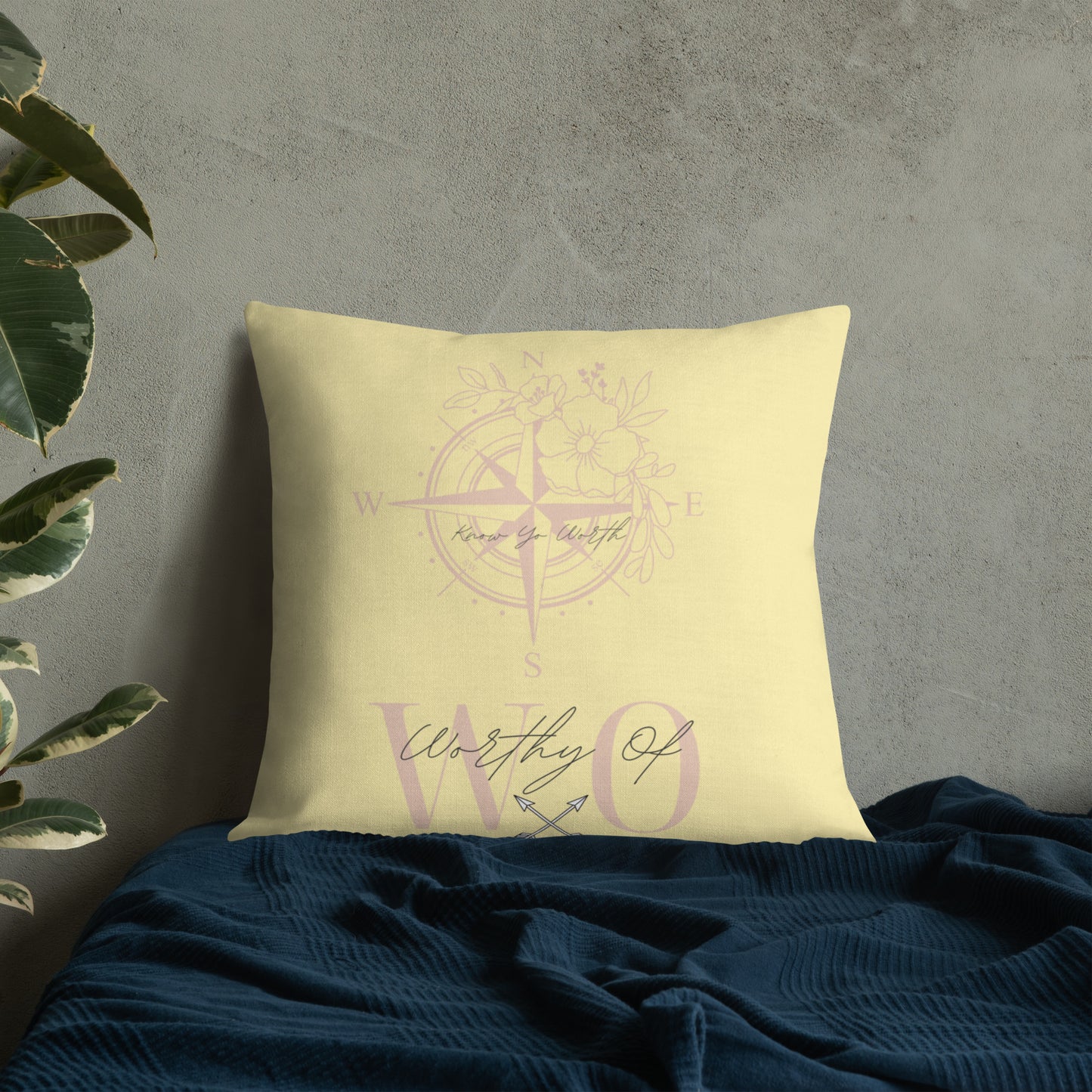 Worthy Of Happiness Premium Pillow
