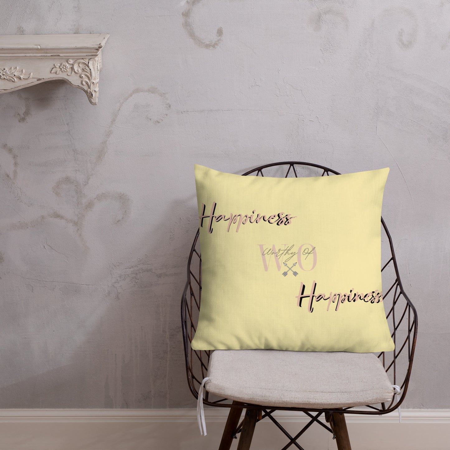 Worthy Of Happiness Premium Pillow