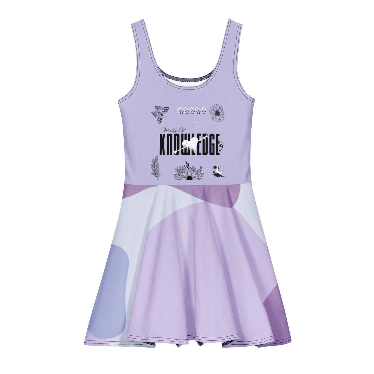Worthy Of Knowledge Skater Dress