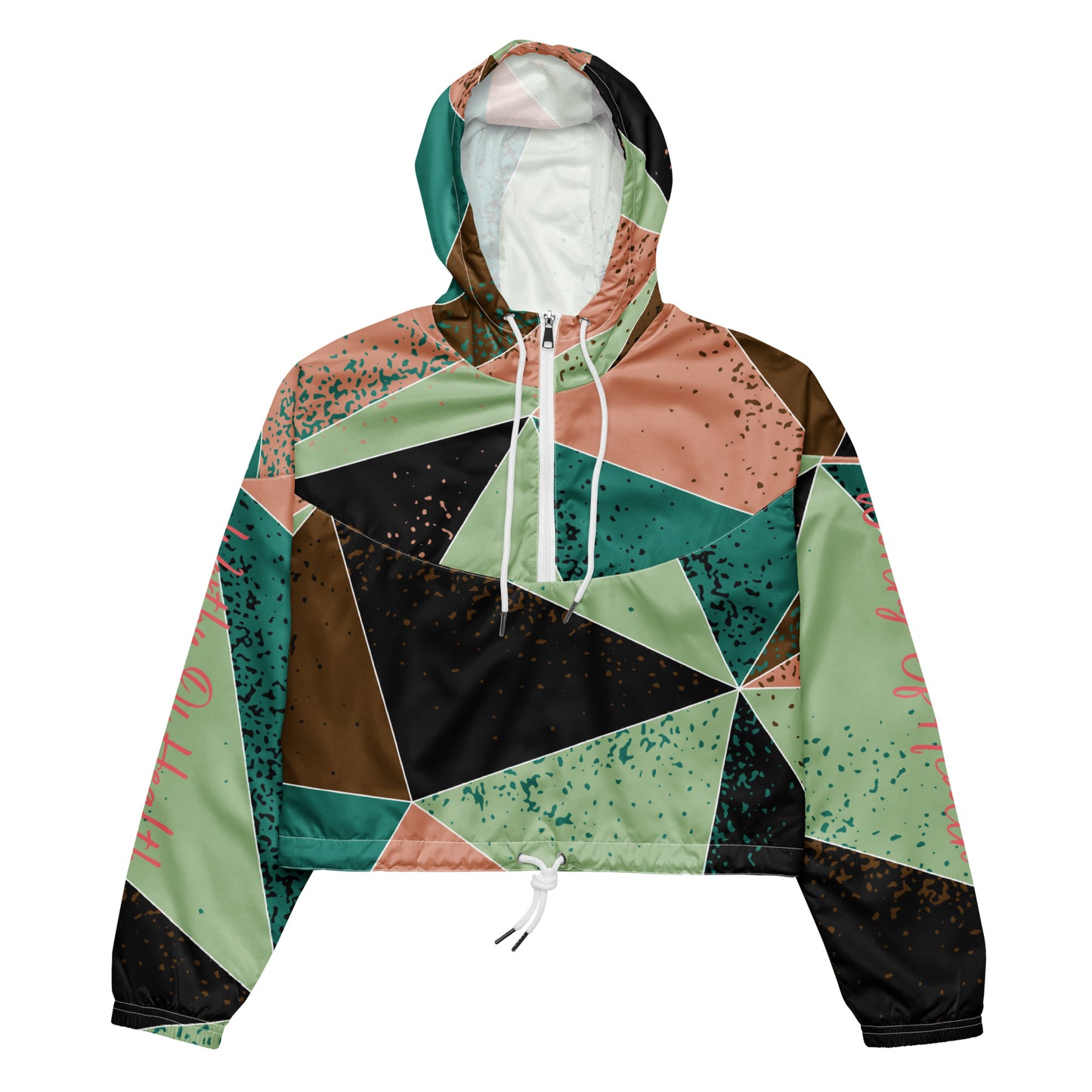 Worthy Of Health Cropped Windbreaker