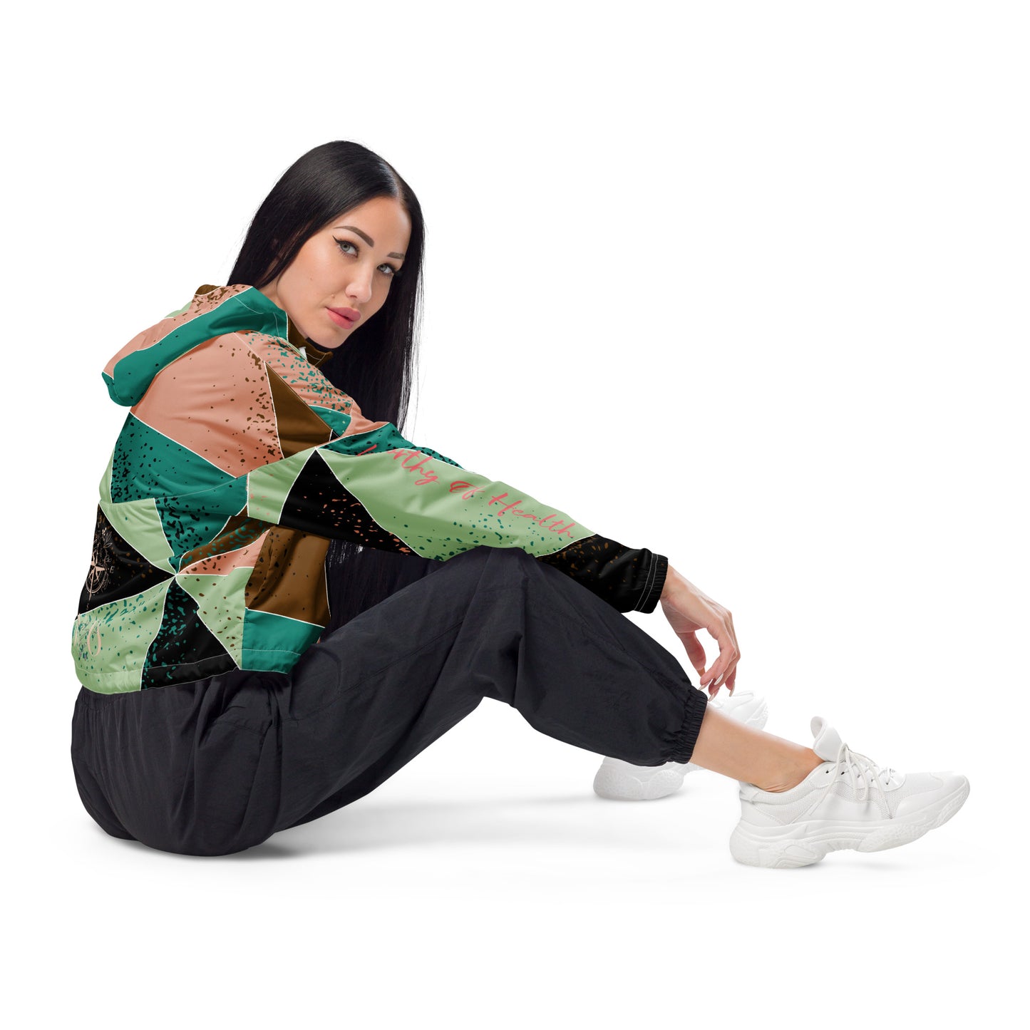 Worthy Of Health Cropped Windbreaker